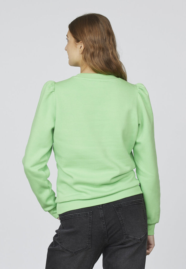 Peva Puff Sweater Green