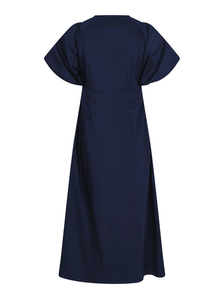 Illana Poplin Dress Navy