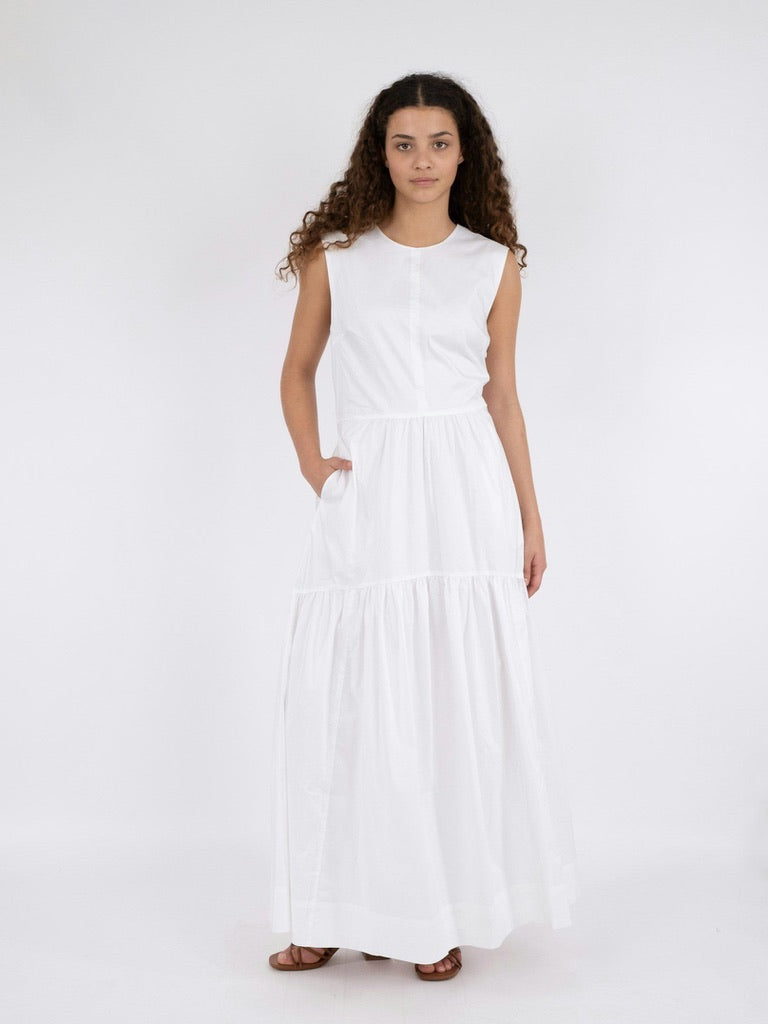 Eysha Poplin Dress White