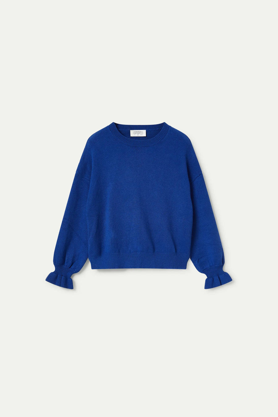 Blue cuff detail sweater