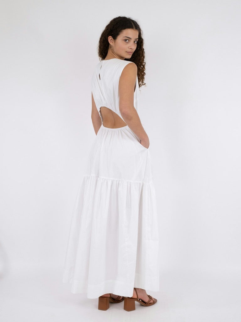 Eysha Poplin Dress White