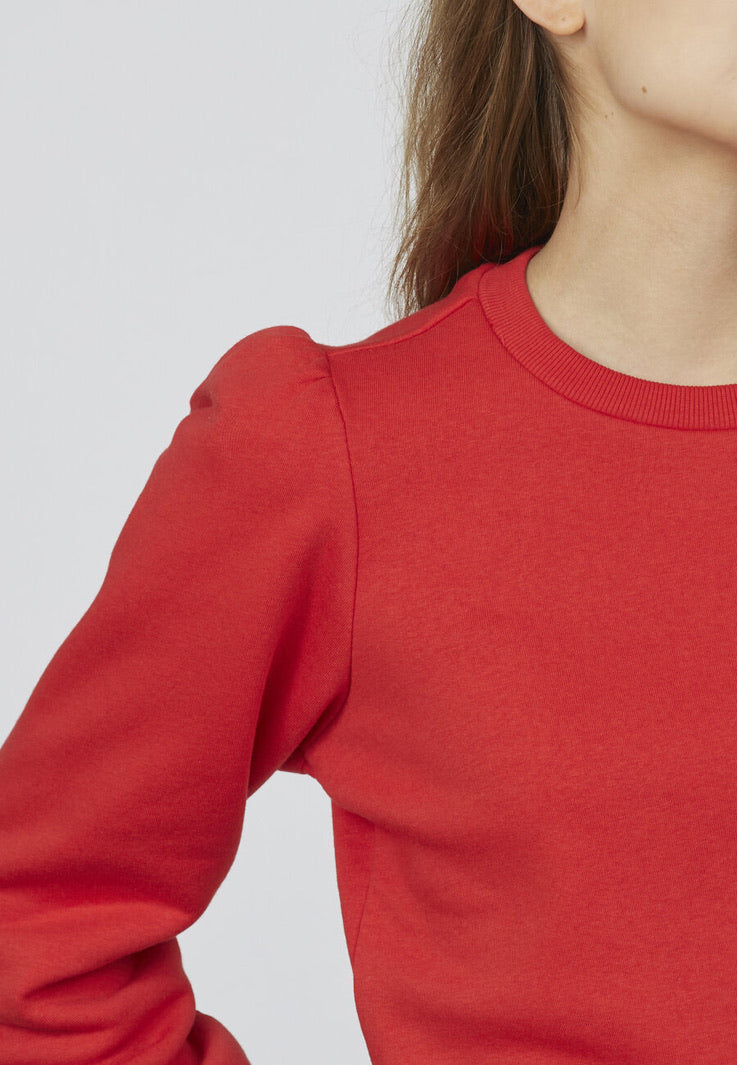 Peva Puff Sweater Strawberry