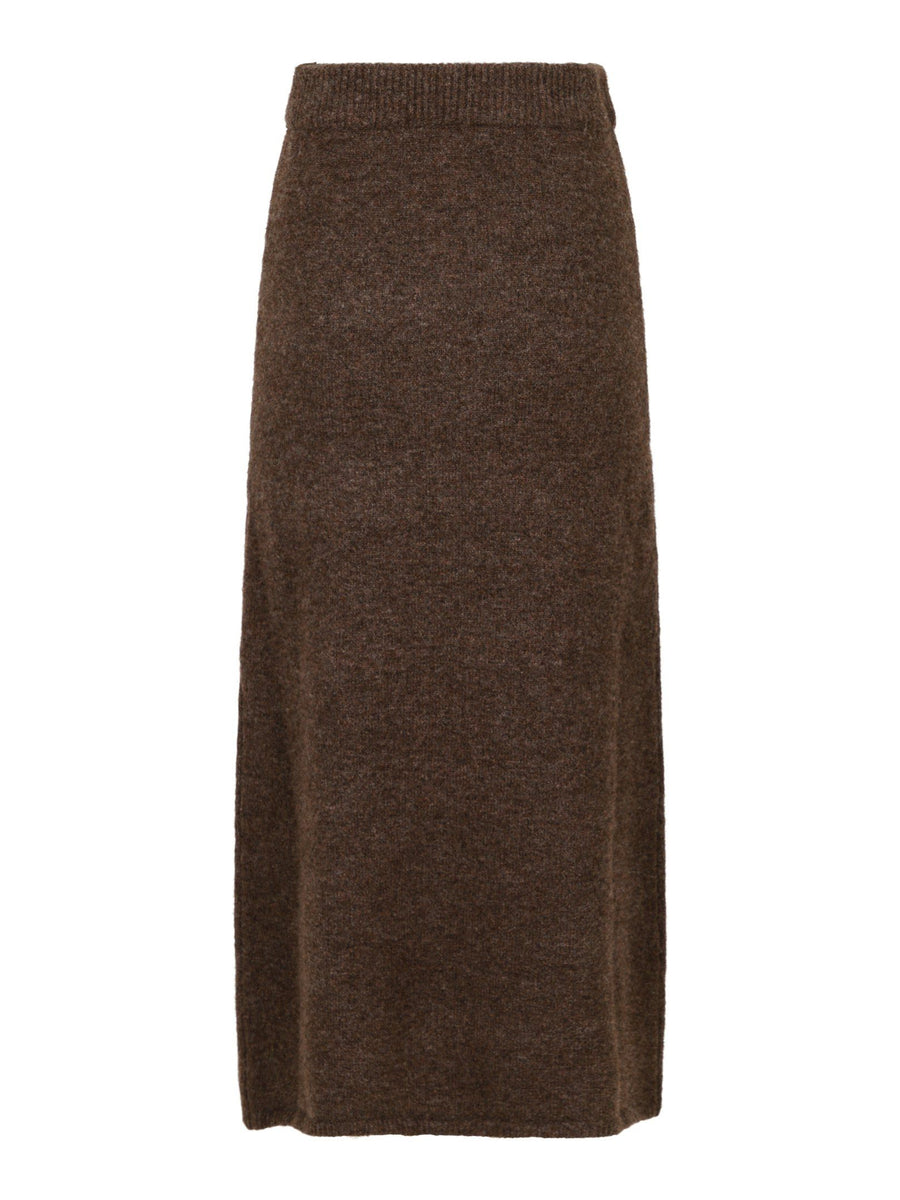 Ashanti Knit Skirt Brown Melange