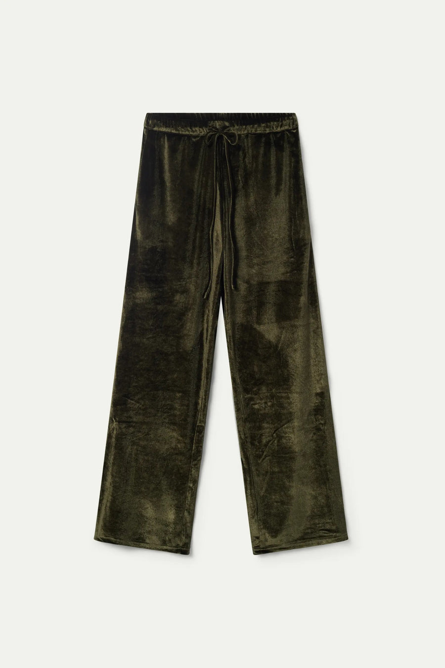 Green velvet pants