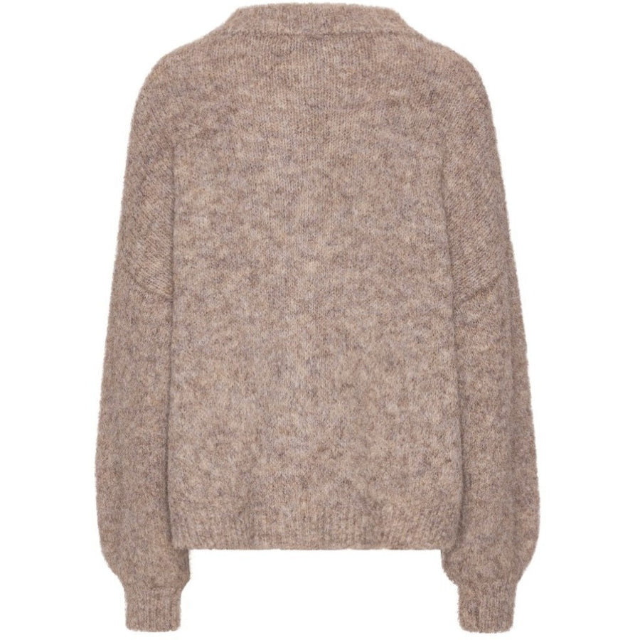 Patricia Solid Knit Cardigan Light Brown