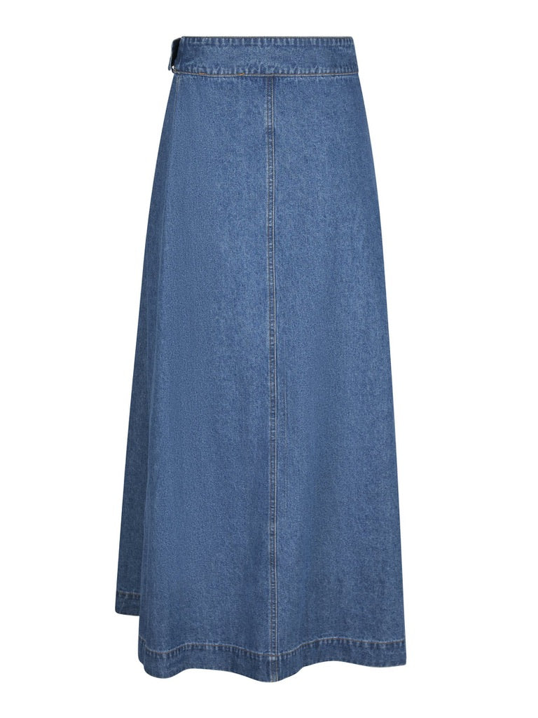 Nina Wrap Denim Skirt