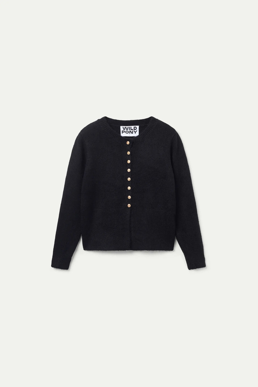 Black jewel button cardigan