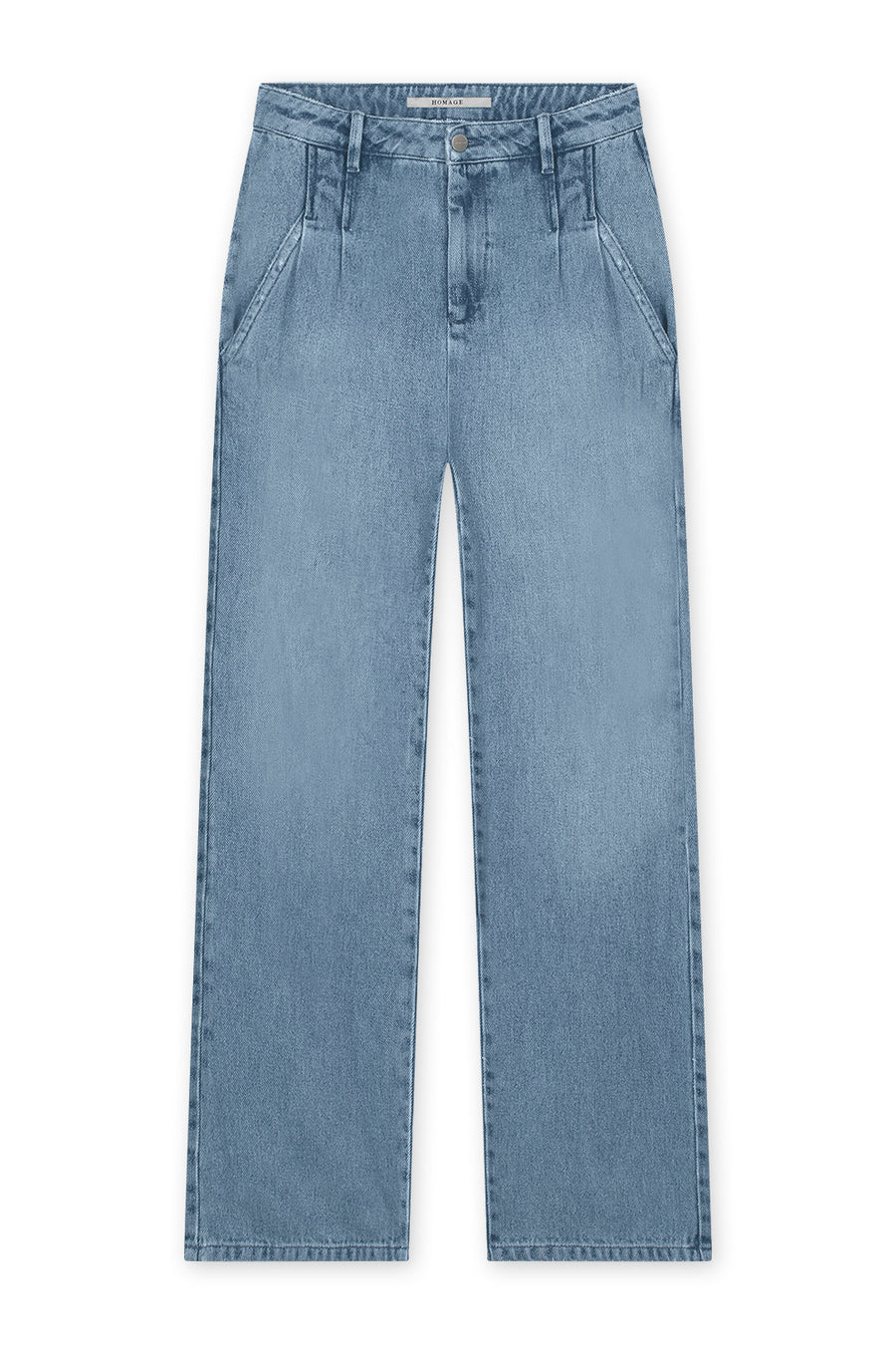 Flowy Tailored Pants Mid Blue